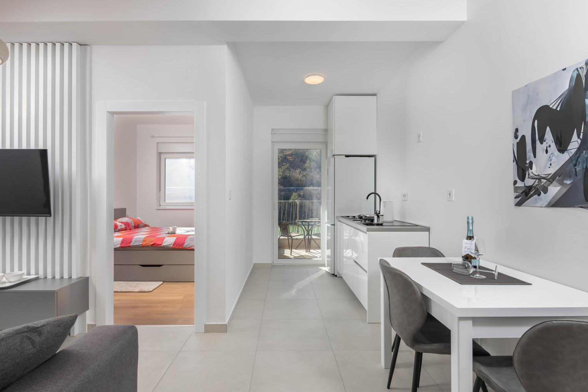 Seafront Villa Andrijana - Happy Rentals Plomin Luaran gambar